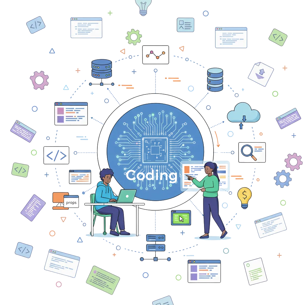 Students learning programming in the Coding Course in Ahmedabad