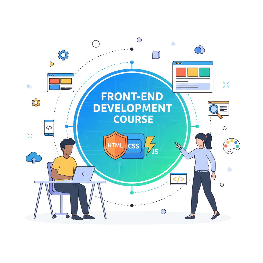 HTML, CSS, JavaScript learning in the front-end development course in Ahmedabad