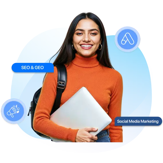 A Girl Learn Digital Marketing Course In Ahmedaba