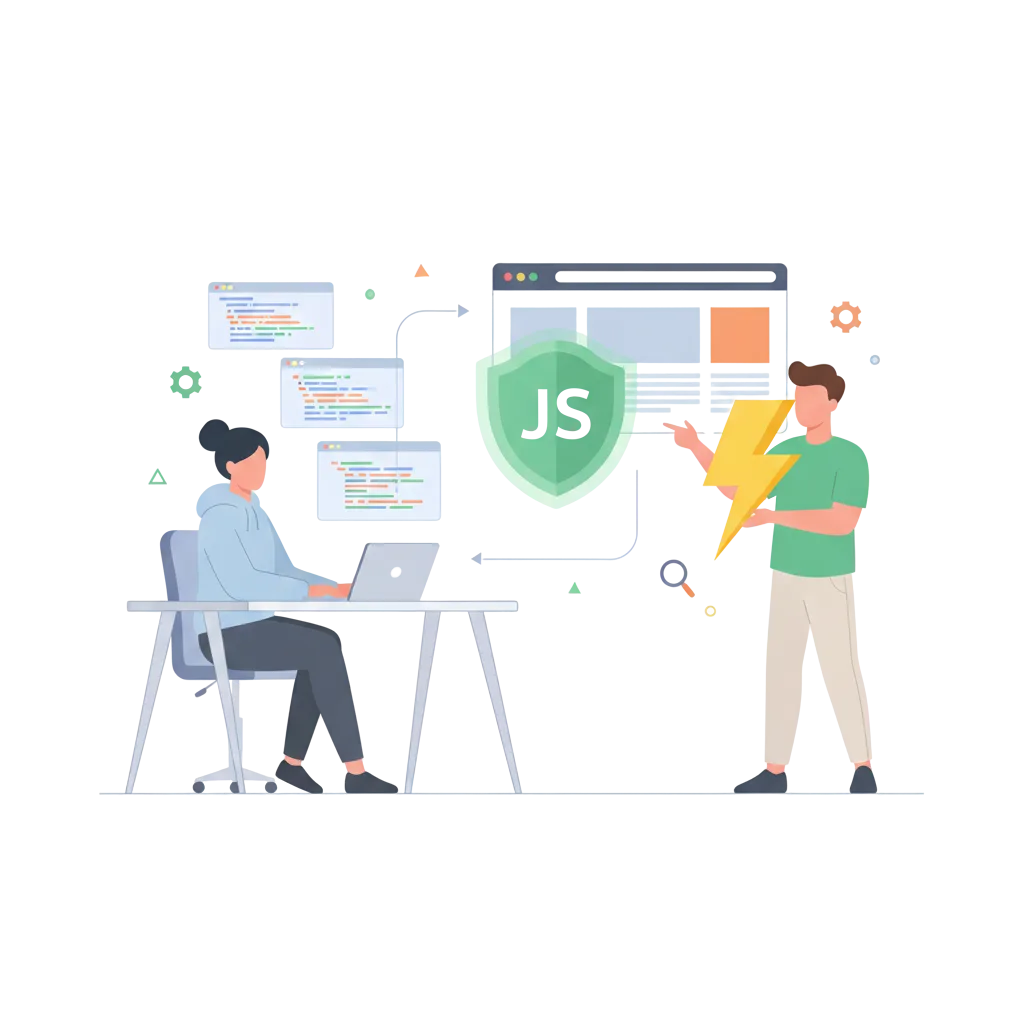 Student coding during JavaScript Course in Ahmedabad training