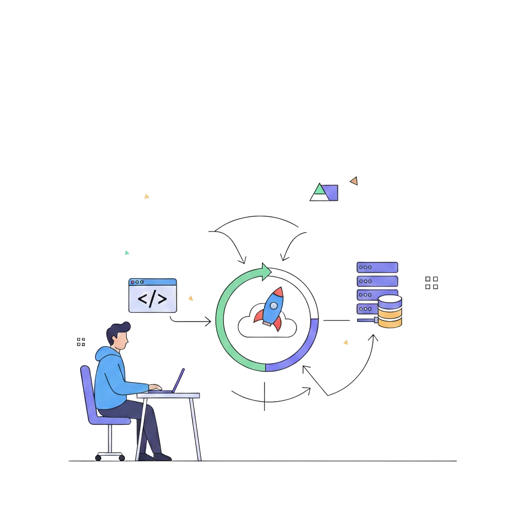 Student learning full-stack development course in Vadodara