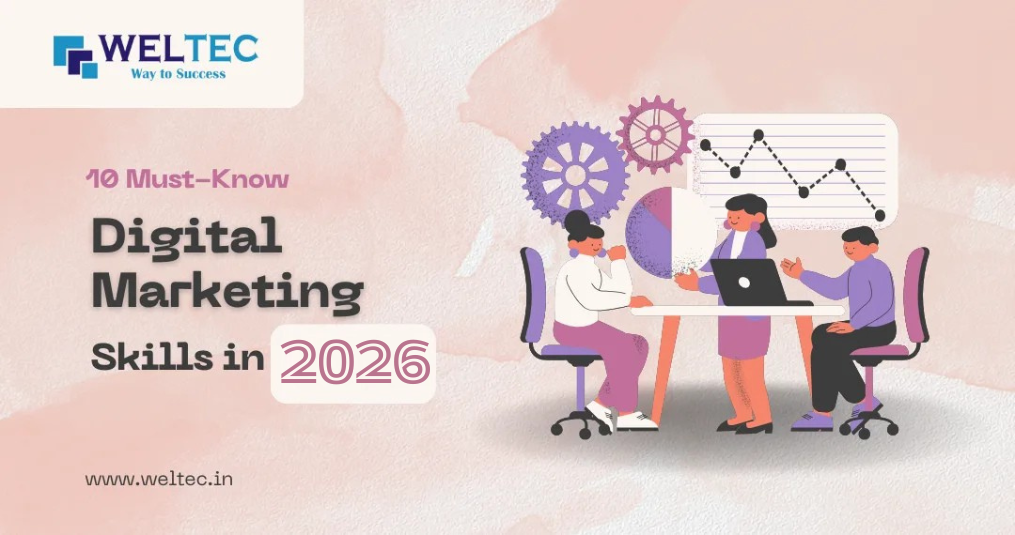 a group of people learning digiral marketing skills from professionals